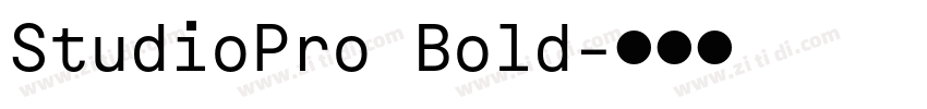 StudioPro Bold字体转换